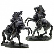 Pair of Bronze Marly Horses. Click for more information...