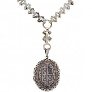 Sterling Silver Collar and Locket. Click for more information...
