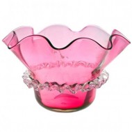 Victorian Ruby Glass Sugar Basin. Click for more information...