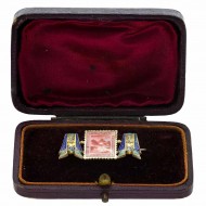 Egyptian Revival 800 Silver Brooch. Click for more information...