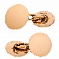9ct Rose Gold Oval Cufflinks. Click for more information...