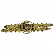 9ct Bar Brooch Cresent Moon. Click for more information...