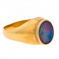 9ct Opal Doublet Gents Ring. Click for more information...