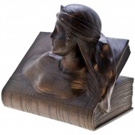 Pair of Art Deco Bronze Bookends. Inscribed Beatrice and Dante.. Click for more information...