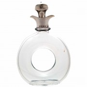Sterling Silver Mounted 2 Lip Pourer Decanter. Click for more information...