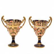 Royal Crown Derby. Pair of Urns. Click for more information...
