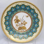 Mintons Cabinet Plate by Christopher Dresser. Richly Gilded and Enameled.. Click for more information...