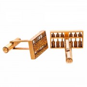 Mid Century. 14k Gold. Abacus. Cufflinks. Click for more information...