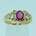 Estate Ruby & Diamond Dress Ring. Click for more information...