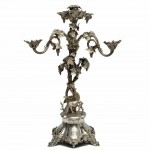 Candelabra. Silver Plated. Inscribed. Click for more information...