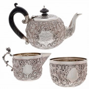 Sterling Silver. Tea Set 495 grams. Click for more information...