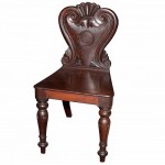 Victorian Mahogany Hall Chair. Click for more information...