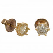 Pair of Mid Century 18ct Gold Diamond Studs. Click for more information...