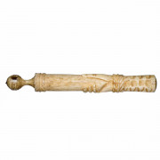 Victorian Carved Bone Stanhope. Needle Holder. Click for more information...