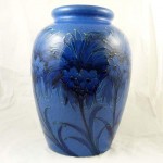 Powder Blue Cornflower Design Vase. Click for more information...