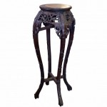 Carved Rosewood Chinese Palmstand. Click for more information...