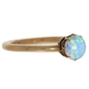 18ct Gold Solid Australian Opal Ring. Click for more information...