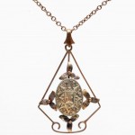 9ct Gold Art Nouveau Pendant. Click for more information...