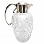 Claret Jug. Sterling Silver and Hand Cut Crystal.. Click for more information...