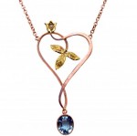 9ct Rose and Yellow Gold Pendant. Click for more information...