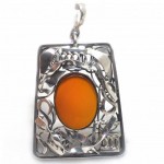 Silver and Carnelian Pendant. Click for more information...