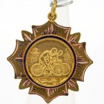 9ct Gold Cycling Fob. Click for more information...