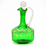 Green Art Glass Claret Jug. Click for more information...