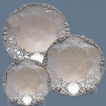 Set of Three Sterling Silver Plates. Click for more information...